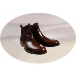 Moskała skórzane brązowe sztyblety tęg G nr.42