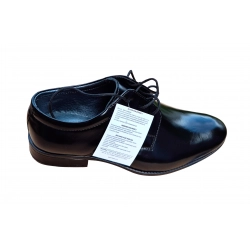 Eleganckie skórzane półbuty Moskała czarne tęg G nr.33