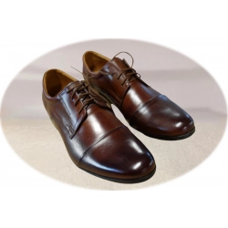 Klasyczne skórzane półbuty brąz tęg G nr.41