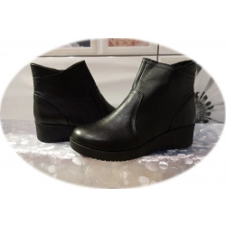 Botki damskie czarne obcas 3,5cm nr.37