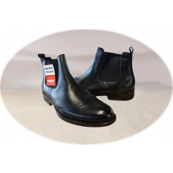 Moskała skórzane czarne sztyblety tęg G nr.41