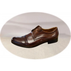 Klasyczne skórzane półbuty brąz tęg G nr.41