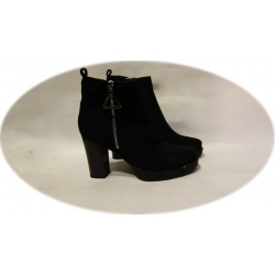 Botki damskie czarne  obcas 9cm nr.37