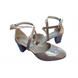 Sandały damskie ze skóry beż_satyna nr.37 obc.6