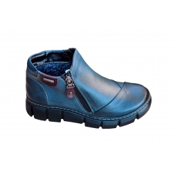 Botki popielate skórzane obc.4cm nr.37