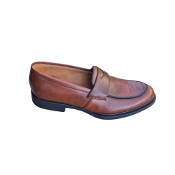 skórzane półbuty Moskała brązowe tęg G nr.39