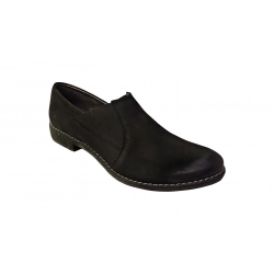 Mokasyny damskie czarne obcas 2,5cm nr.41
