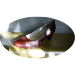 Czółenka damskie brąz obcas 6cm nr.35