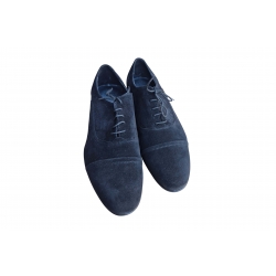 Eleganckie skórzane półbuty Moskała czarne tęg G nr.45