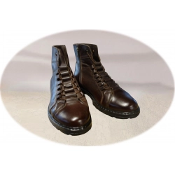 Kozaki męskie ze skóry brązowe tęg G nr.42