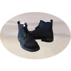 Moskała skórzane czarne buty trekking tęg G nr.45