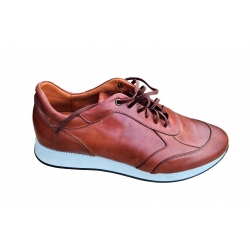 skórzane półbuty sportowe Brązowe tęg G nr.44