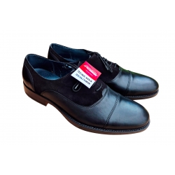 skórzane półbuty Moskała czarne tęg G nr.41