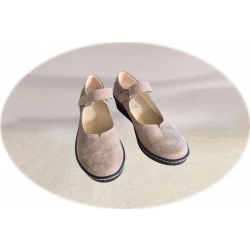 Czółenka damskie ze skóry capucino obc.5 cm nr.37