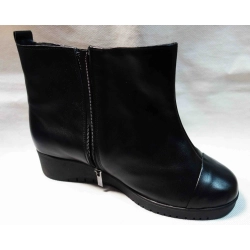 Botki damskie bardzo szerokie koturn 4cm teg. K 42