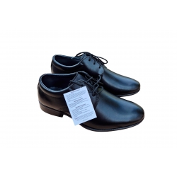 Wygodne skórzane buty dziecięce Moskała Czarne tęg G nr.32