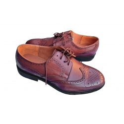 skórzane półbuty  Moskała brązowe tęg G nr.41