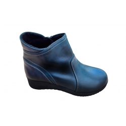 Botki popielate skórzane obc.4 nr.37