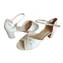 SKÓRZANE sandały beżowe TĘGOŚĆ H HALUKSY 41