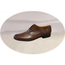 Klasyczne skórzane półbuty brązowe tęg G nr.45