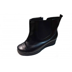 Botki damskie bardzo szerokie koturn 4cm teg. K 42