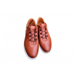 skórzane buty sportowe  Brązowe tęg G nr.42