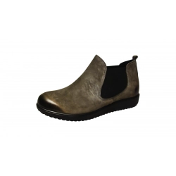 Botki damskie w kolorze popielu koturn 3cm nr.40