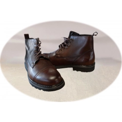 Moskała skórzane sztyblety traper brąz tęg G nr.45