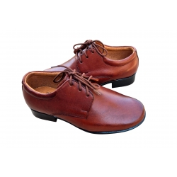Wygdone skórzane półbuty dziecięce brązowe tęg G nr.28