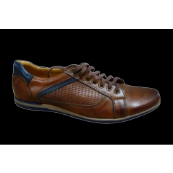 Wygodne skórzane półbuty brąz tęg G nr.42