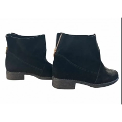 Skórzane  botki na bardzo szeroką stopę i łydkę teg H  NR 38