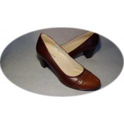 Czółenka damskie brąz teg G obcas 5,5cm nr.39