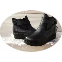 Botki damskie czarne obcas 3,5cm nr.36