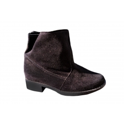 Botki czarne szeroka cholewka obcas 3 cm nr.38