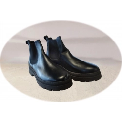 Męskie skórzane czarne trapery tęg G nr.42