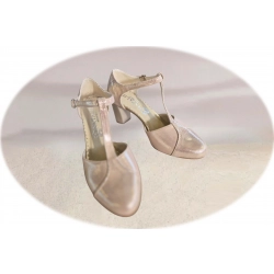 Sandały damskie skórzane granat obcas 6cm nr.35