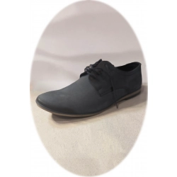 Męskie półbuty ze skóry casual niebieskie nr. 41