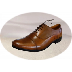 Męskie skórzane półbuty brązowe tęg G nr.40