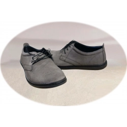 Wygodne skórzane półbuty popielate tęg G nr.43