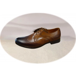Moskała skórzane półbuty brązowe tęg G nr.39