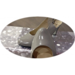 Czółenka damskie popiel obcas 8cm nr.37