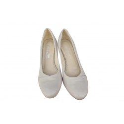 Czółenka damskie ze skóry cappucino obc.6cm nr.37