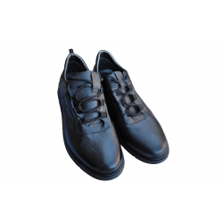 Sportowe skórzane półbuty Moskała czarne tęg G nr.43