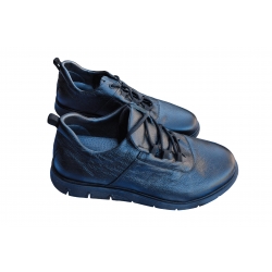 Sportowe skórzane półbuty Moskała czarne tęg G nr.43