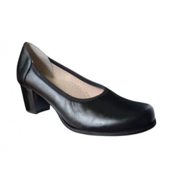 NOWOŚĆ bardzo  szerokie czółenko czarne tęg K 37