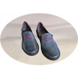 Botki damskie ze skóry popiel obc.5 cm nr.40