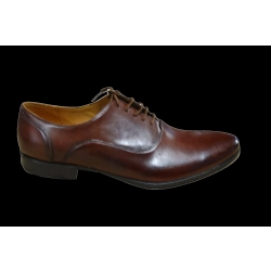 Stylowe skórzane półbuty brąz tęg G nr.43