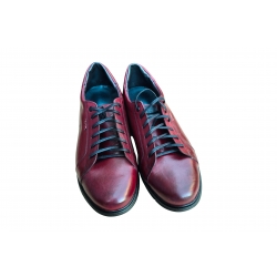 Sportowe skórzane półbuty bordo tęg G nr.43
