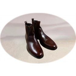 Moskała skórzane brązowe sztyblety tęg G nr.42