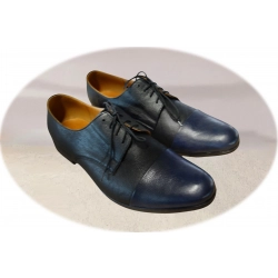 Eleganckie półbutyze skóry czarne tęg G nr.43